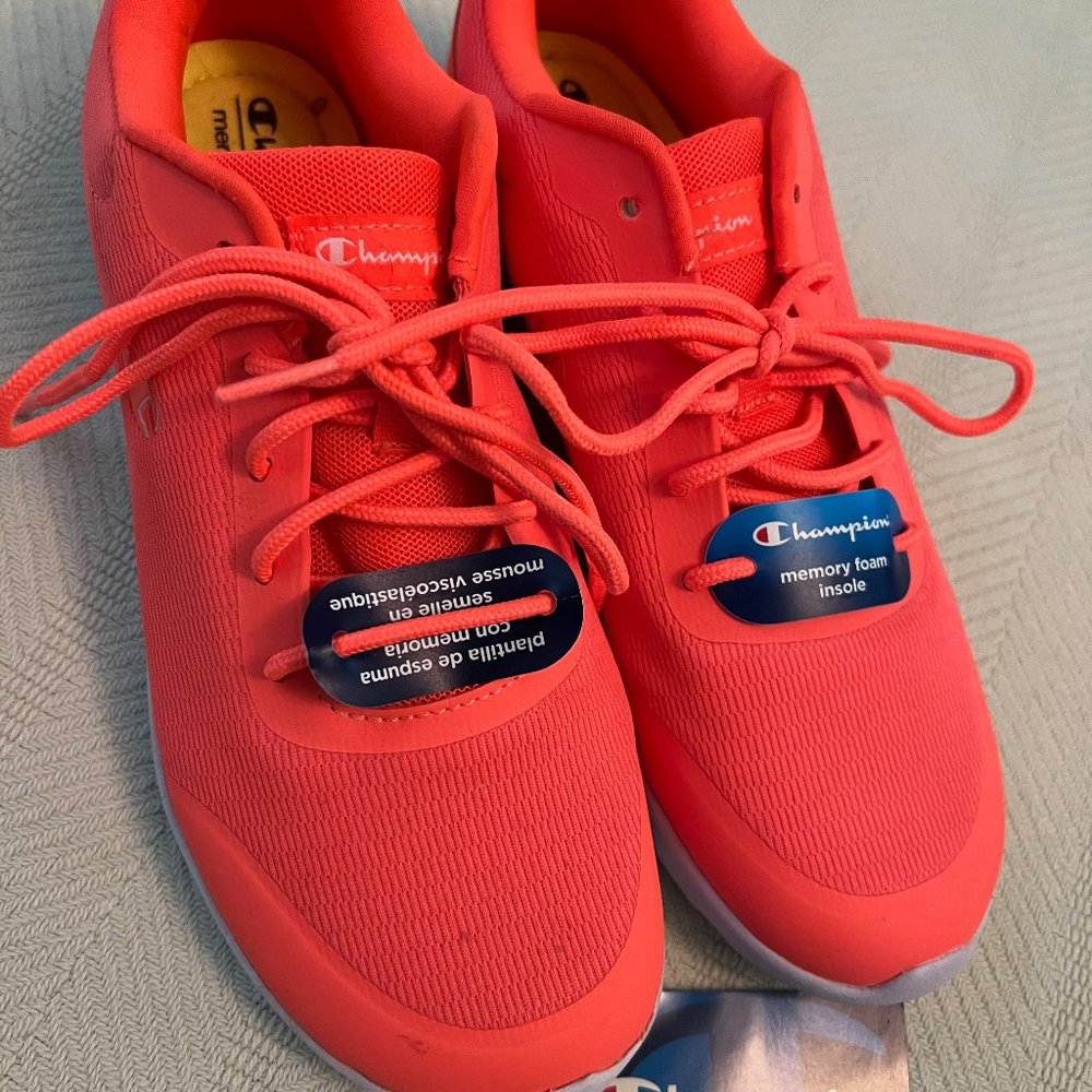 Womens CHAMPION bright Pink Sneakers NEW Size 8